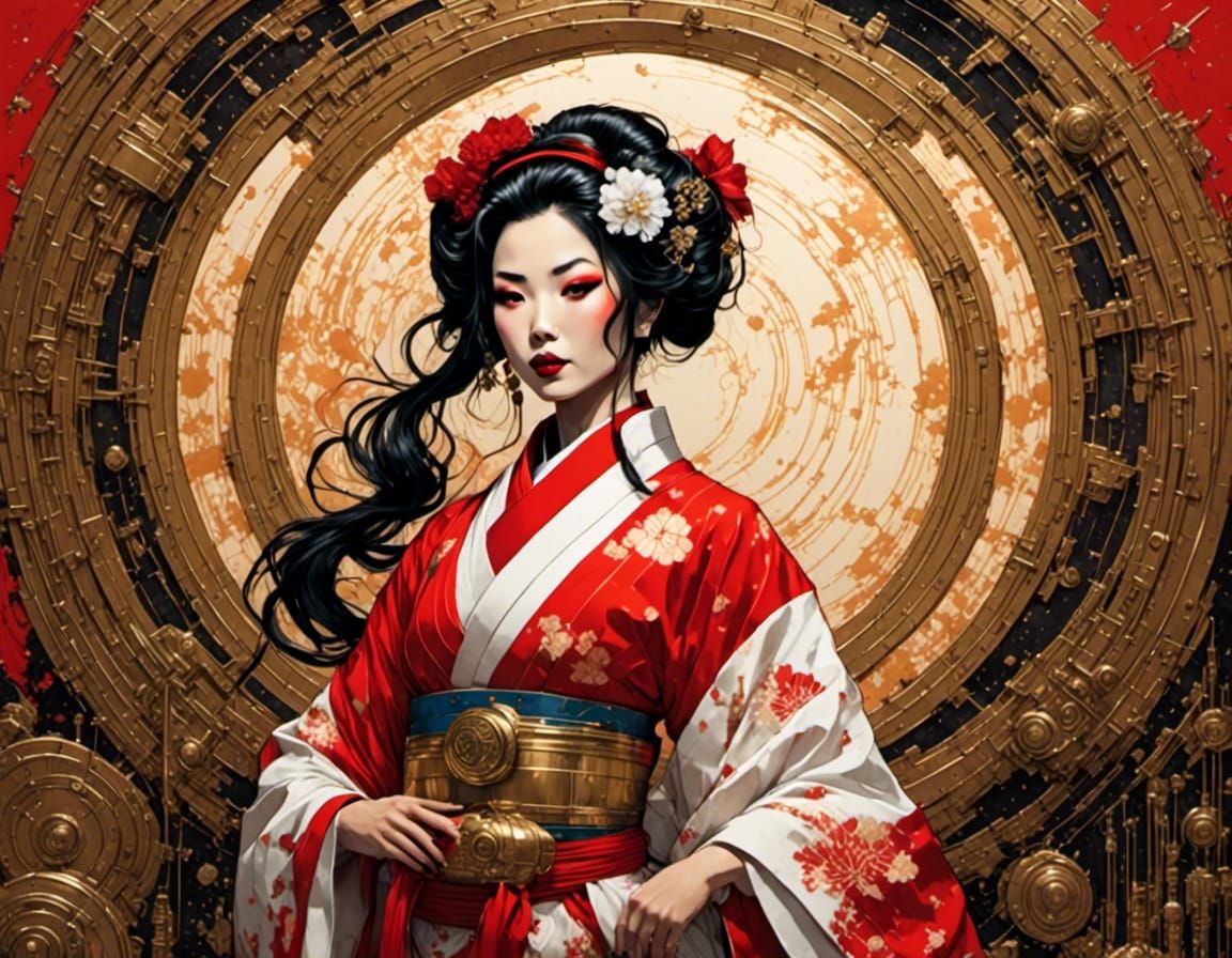 Spacer Geisha woman .,,,’