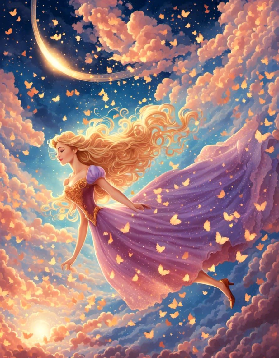 Aurora, Sleeping Beauty <lora:Insanely Detailed:1.0>