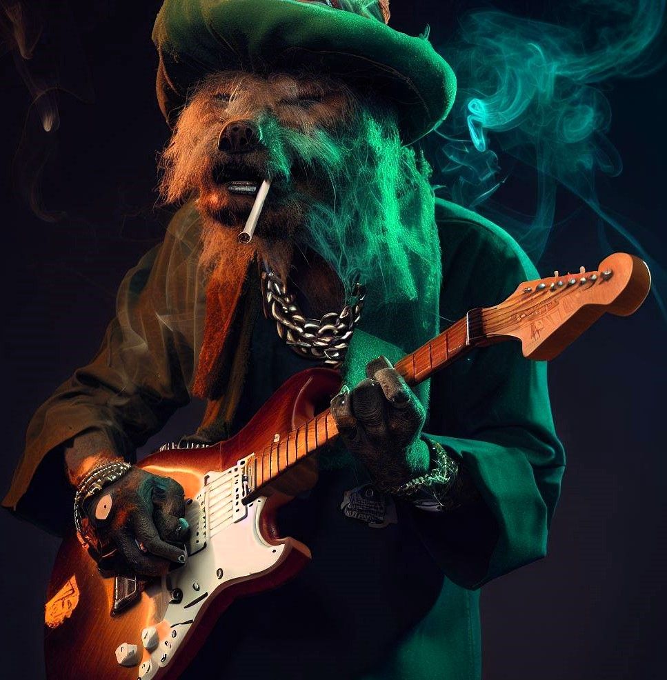 ZZ TopDog AI Generated Artwork NightCafe Creator