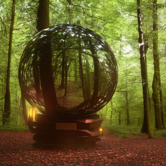 Mysterious Mechanical Orbs in prehistoric Sherwood Forest - AI ...