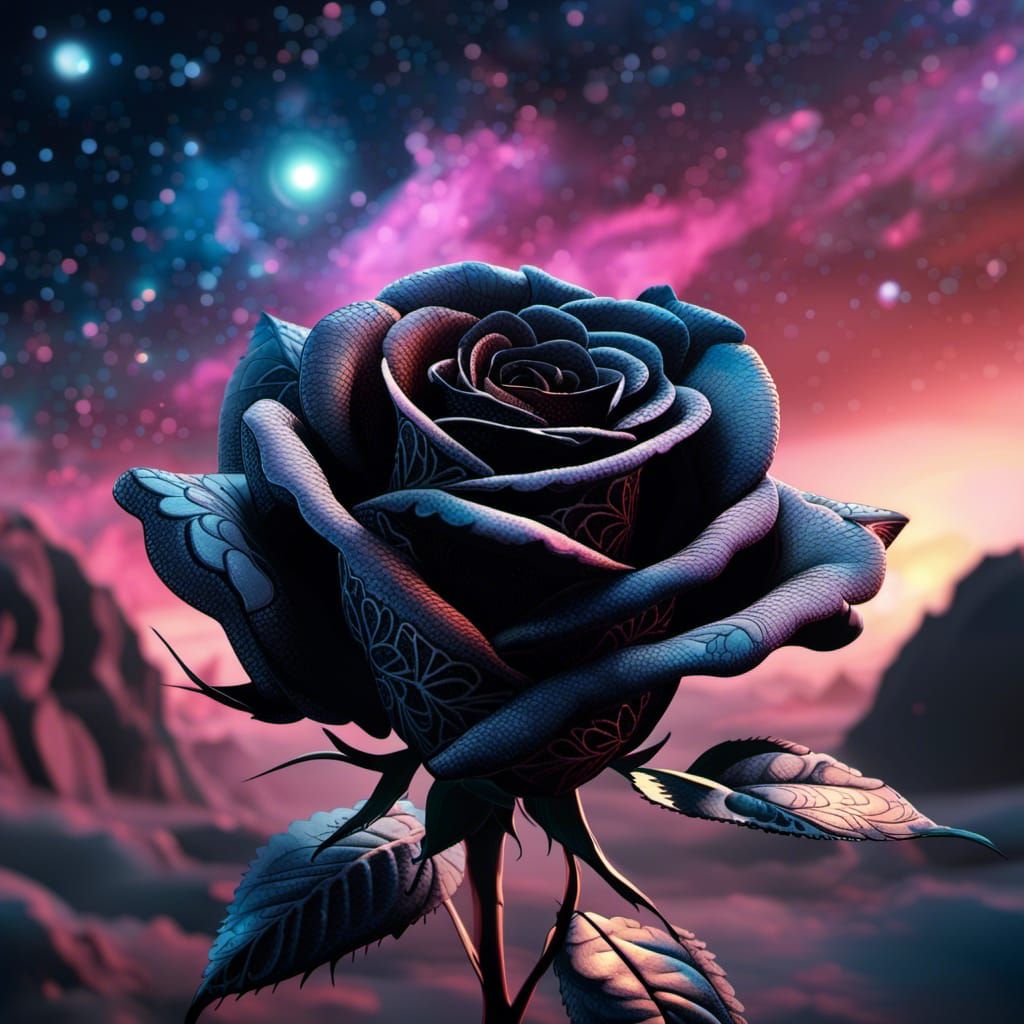 Dessine-moi une rose - AI Generated Artwork - NightCafe Creator