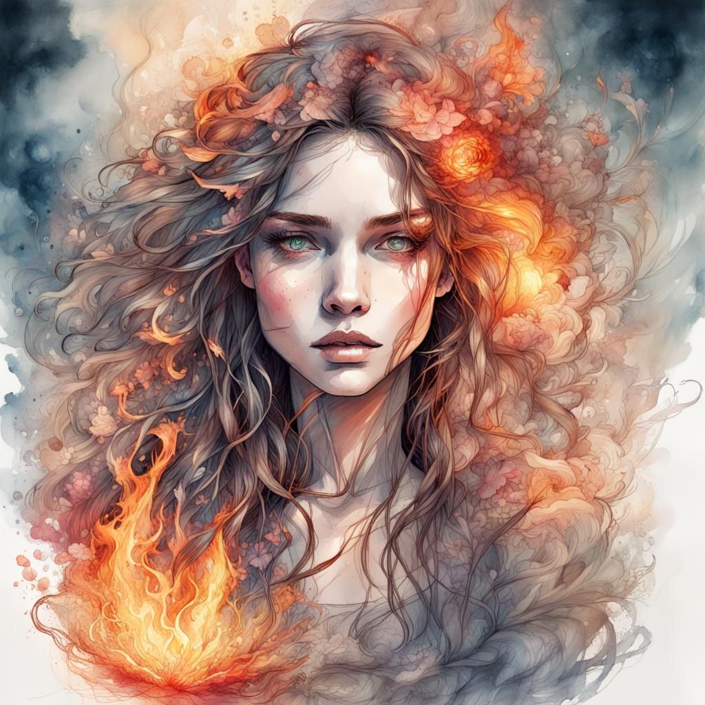 I'm a fire, and I'll keep your brittle heart warm  by @kiwi