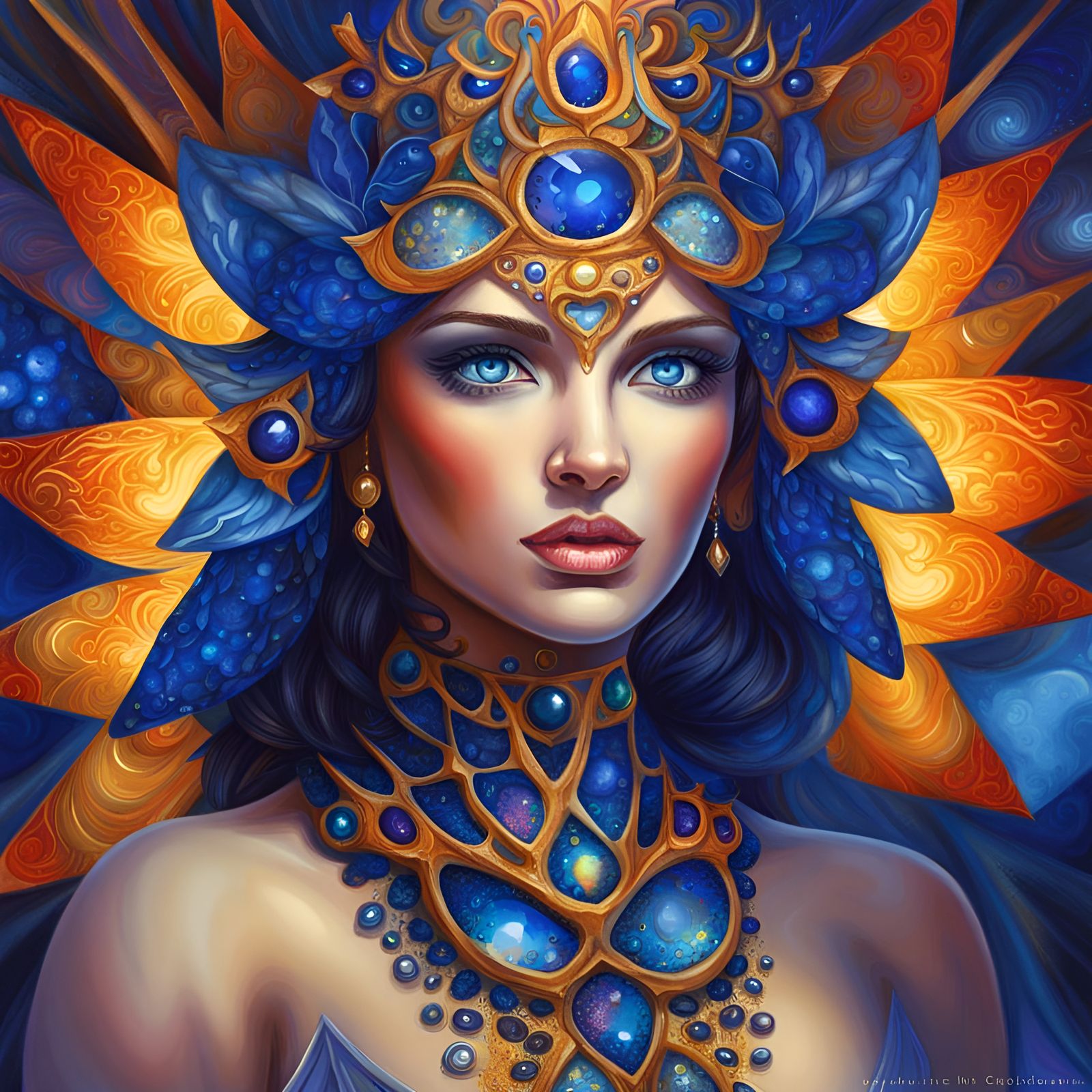 Goddess of gems - AI Generated Artwork - NightCafe Creator