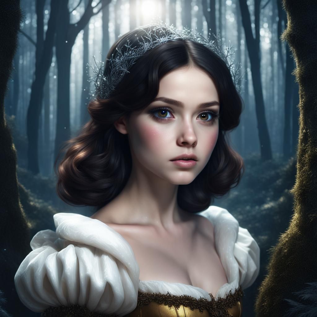 Beautiful Snow White - AI Generated Artwork - NightCafe Creator