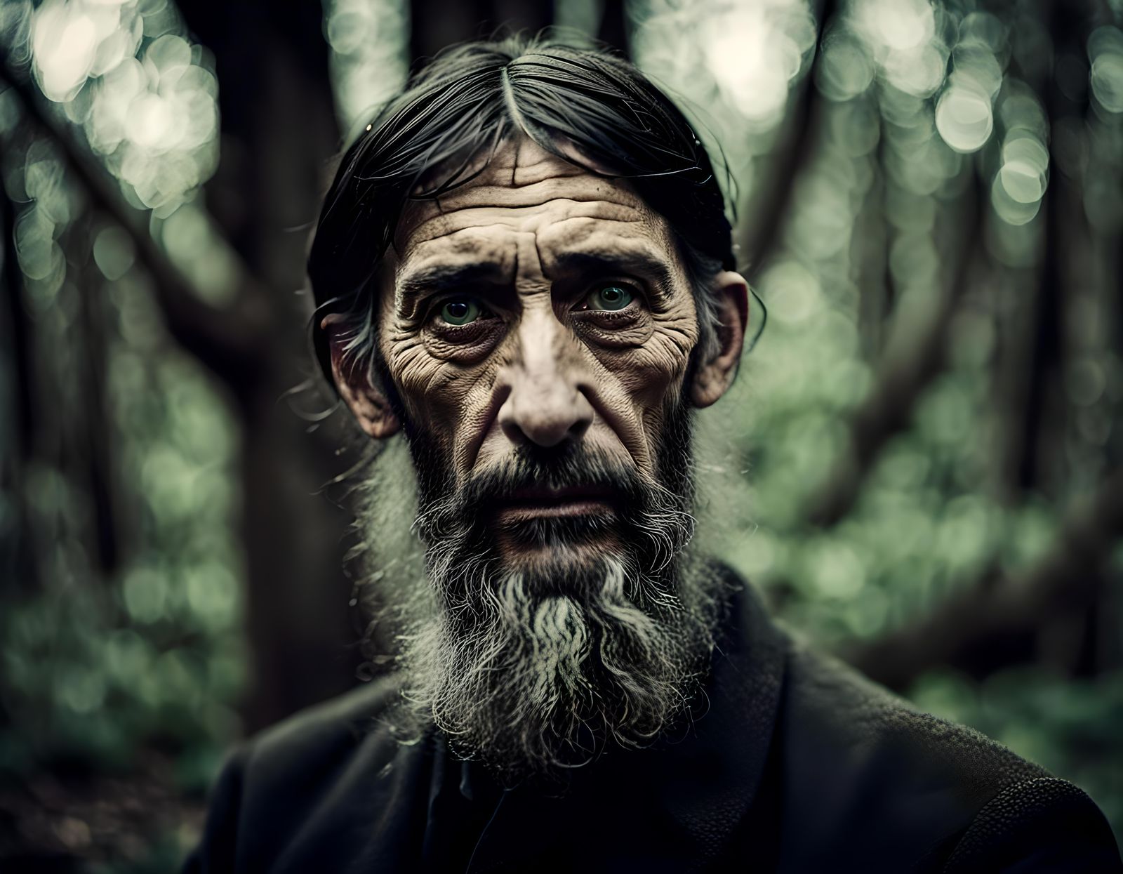 Rasputin in a forest