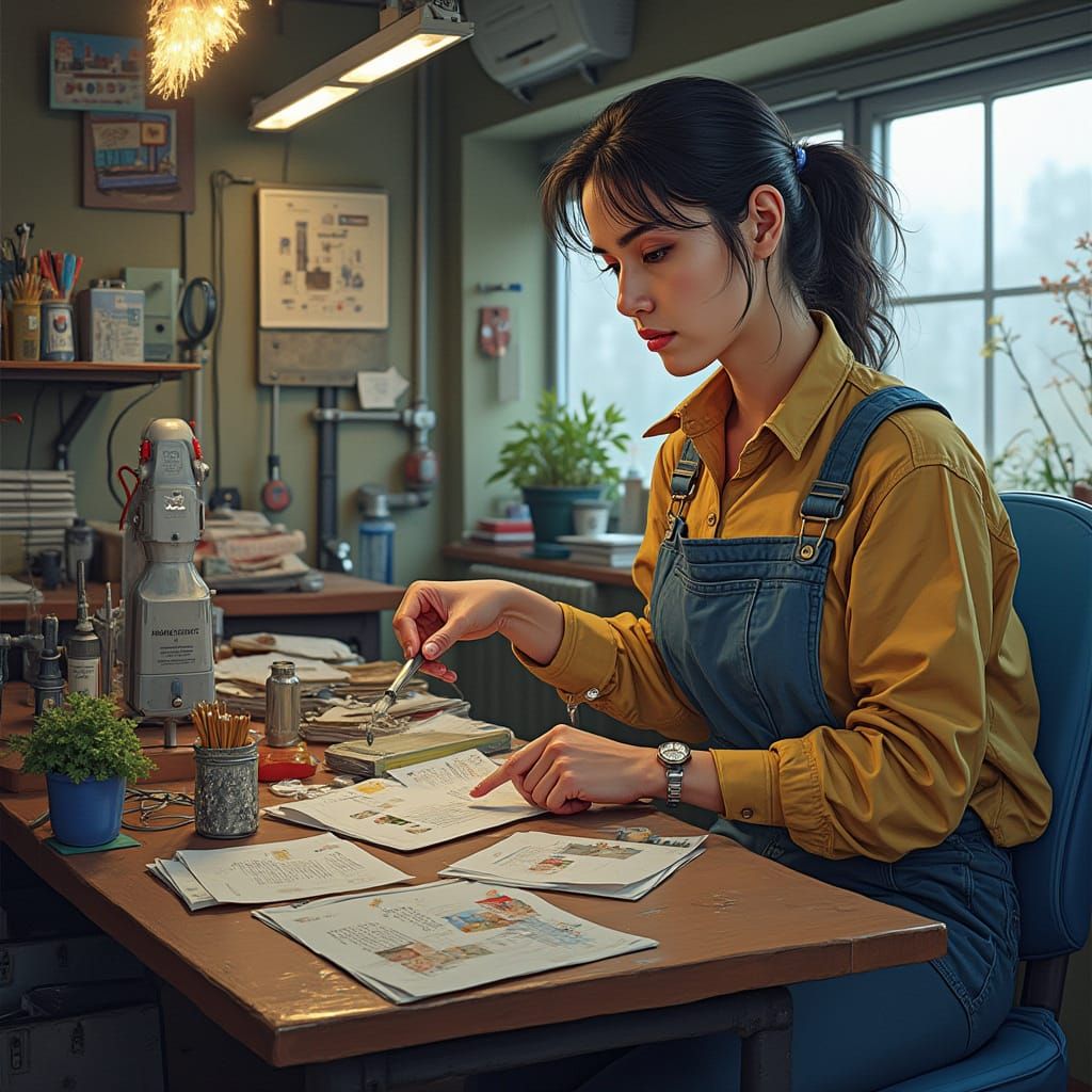 Watermelon Slice in Baroque Style Oil Painting