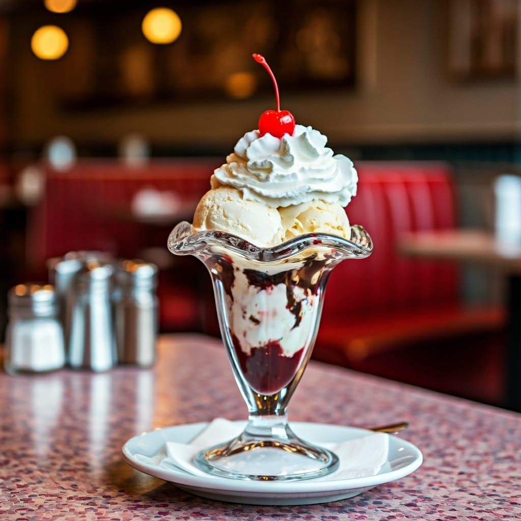 Sundae Ice Cream  by @moowokuorn