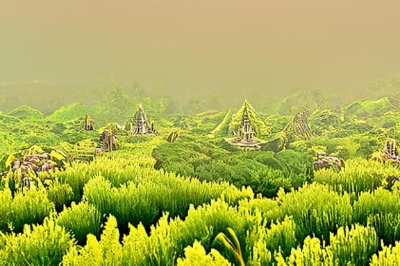 The Peaks of The Lost City Rise Through the Canopy