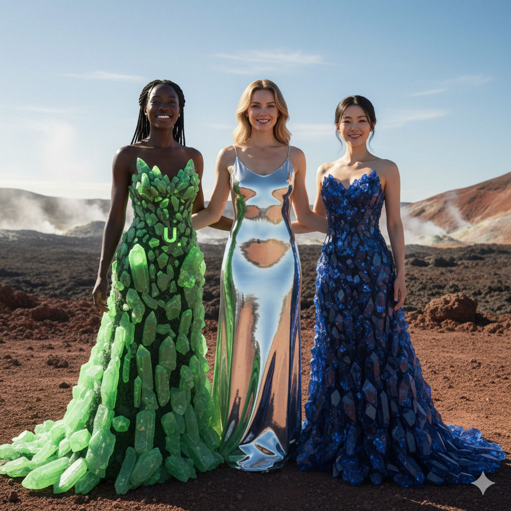 Faces of the Elements: Uranium, Silver, Sapphire