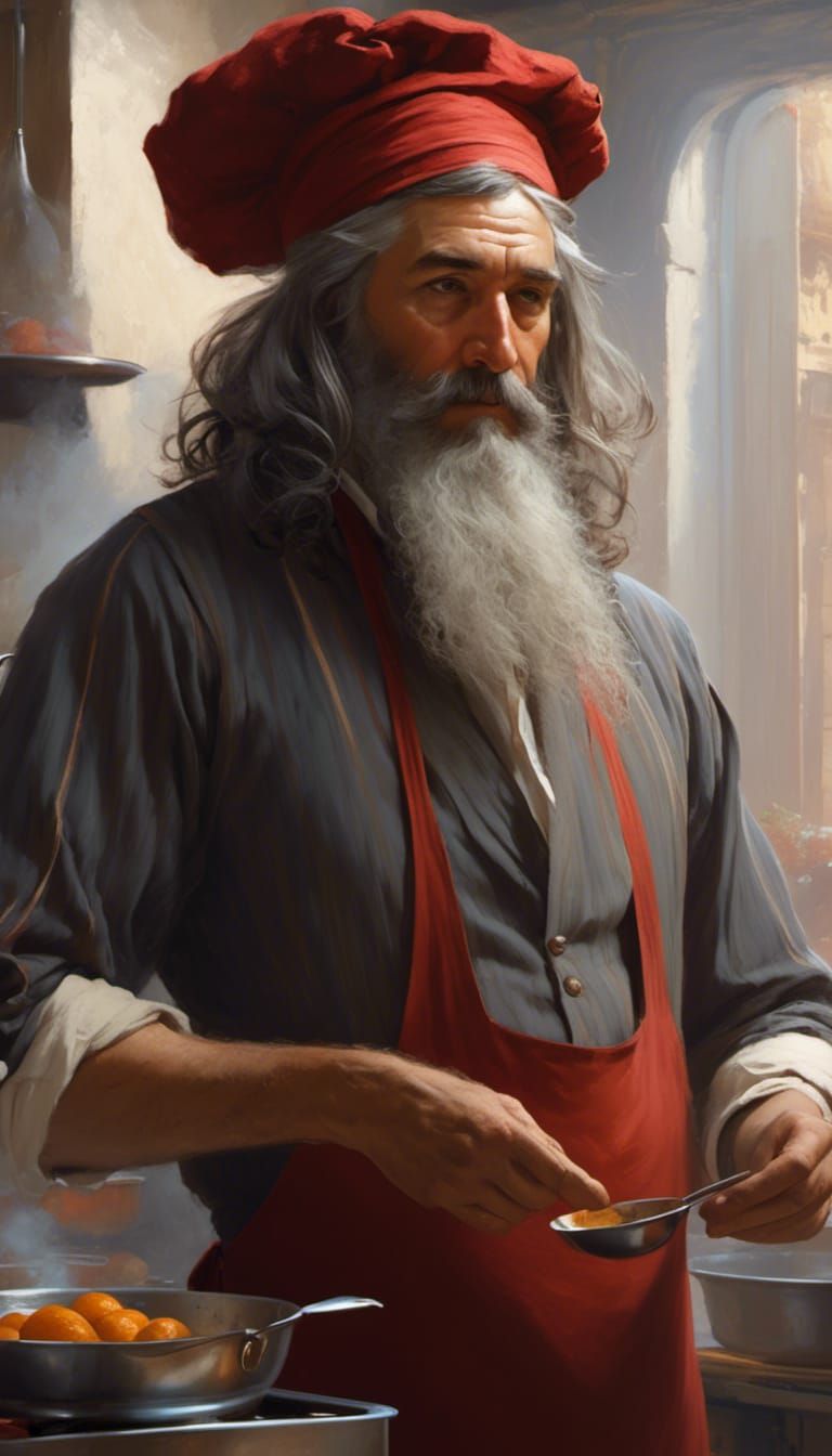 Original Character Cook and Cupbearer (The Dark Eye) AI Generated