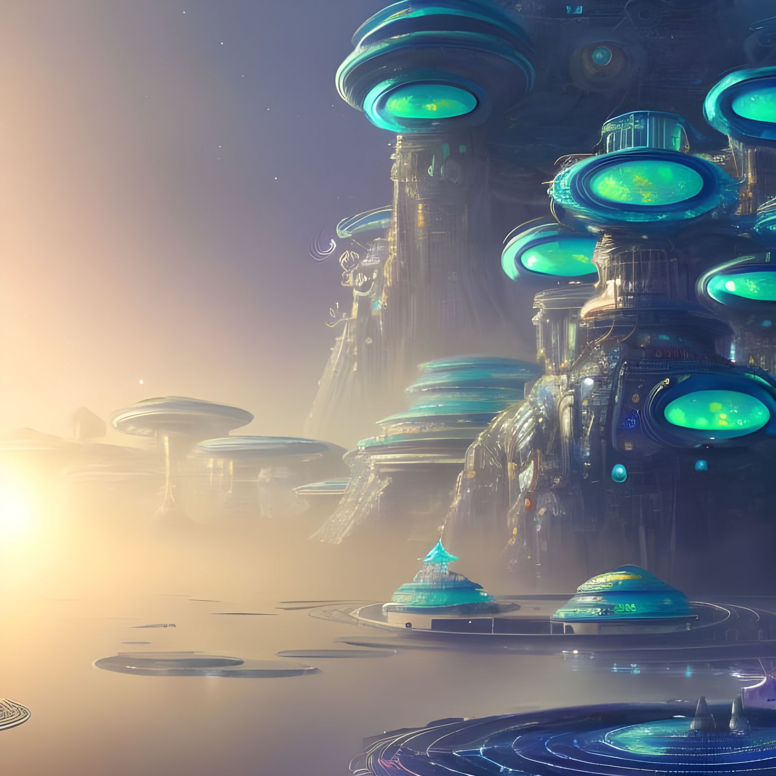 Solarpunk City #modifiermonday - AI Generated Artwork - NightCafe Creator