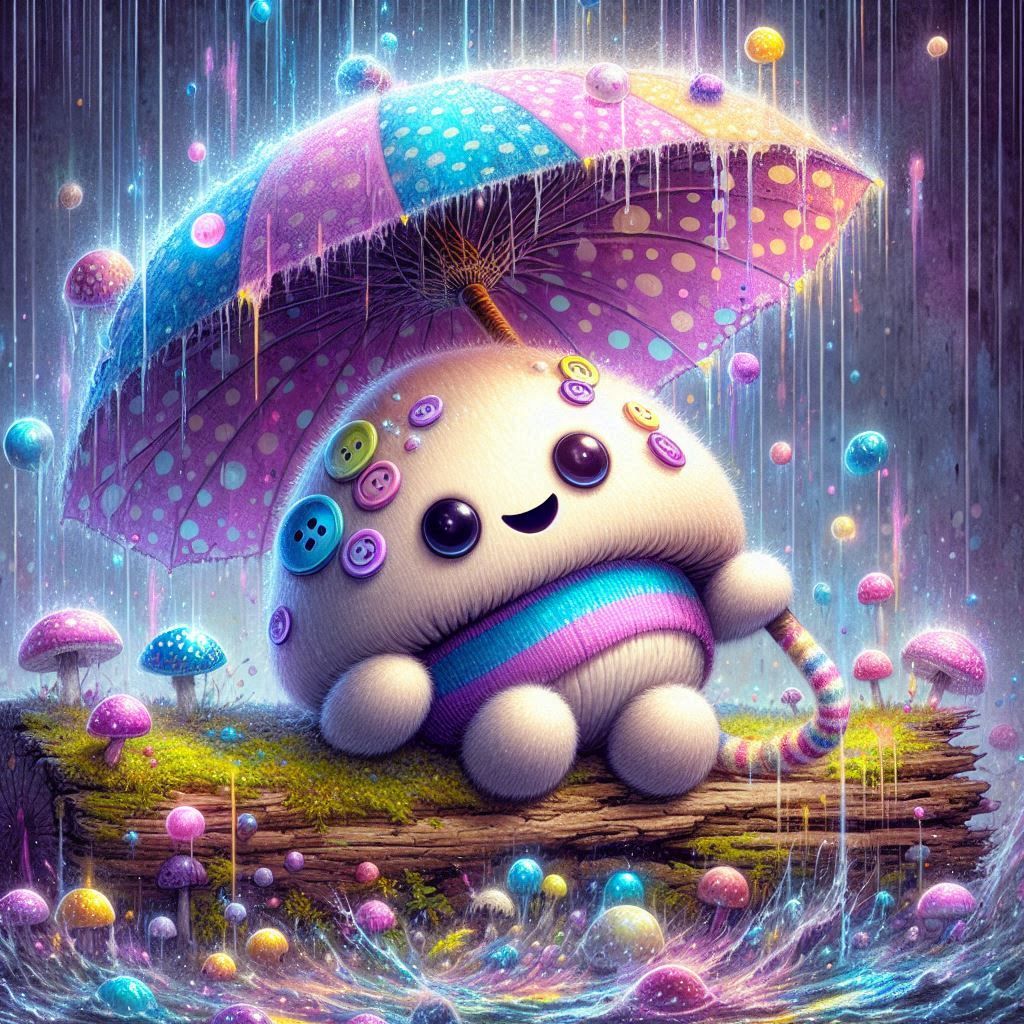 Fluffy mushroom spirit