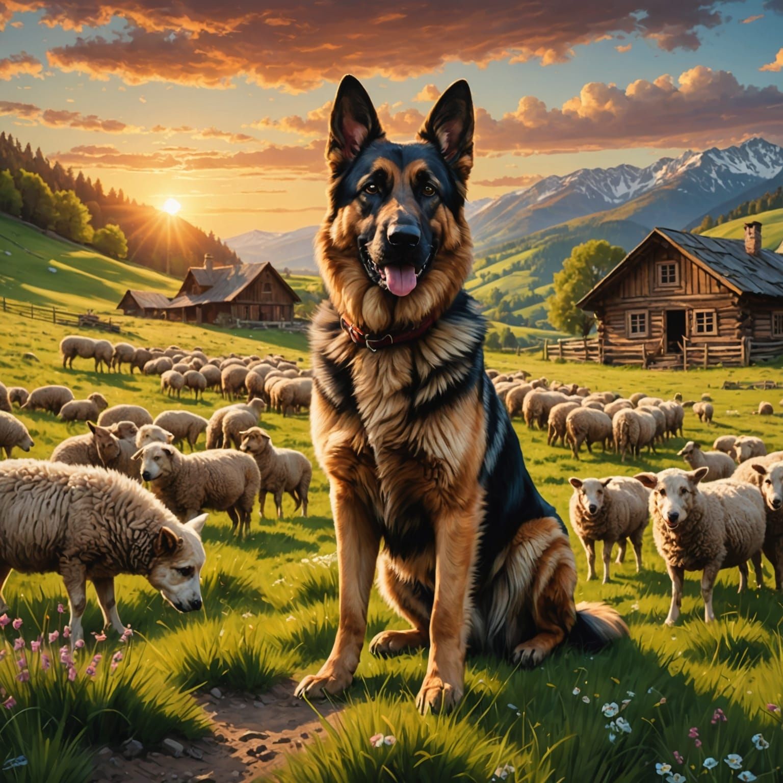 german shepherd  by @Marijana