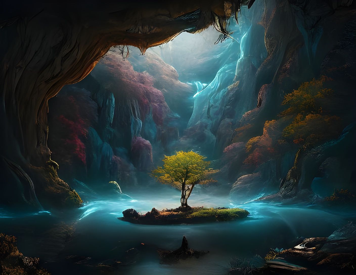Mystic Tree in the Cavern of Tranquility