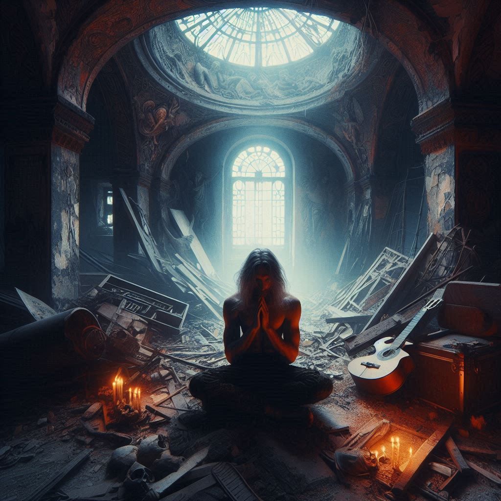 I'm a beggar in the ruin