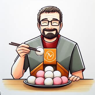 Gordon Freeman eating dango