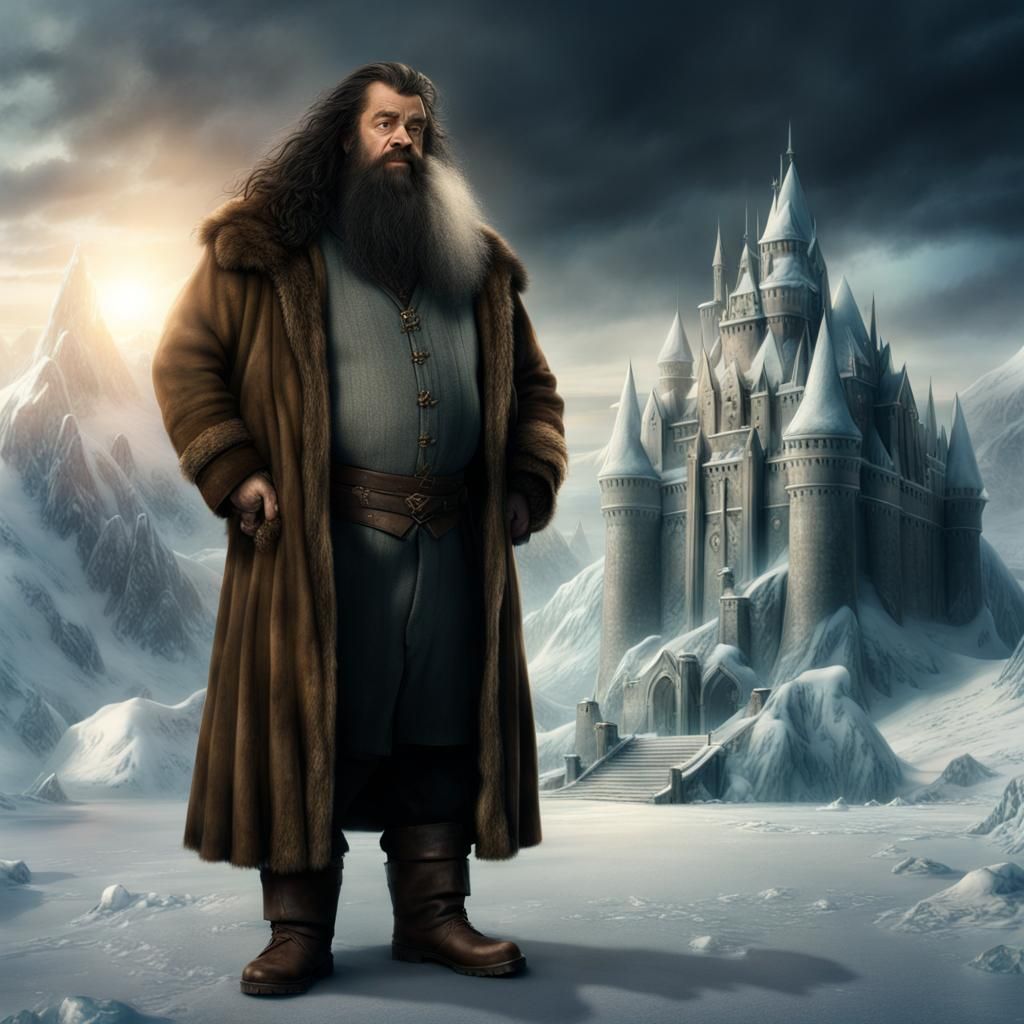 Hagrid At The Palace Of The Ice Queen In Narnia Ai Generated Artwork Nightcafe Creator 6446