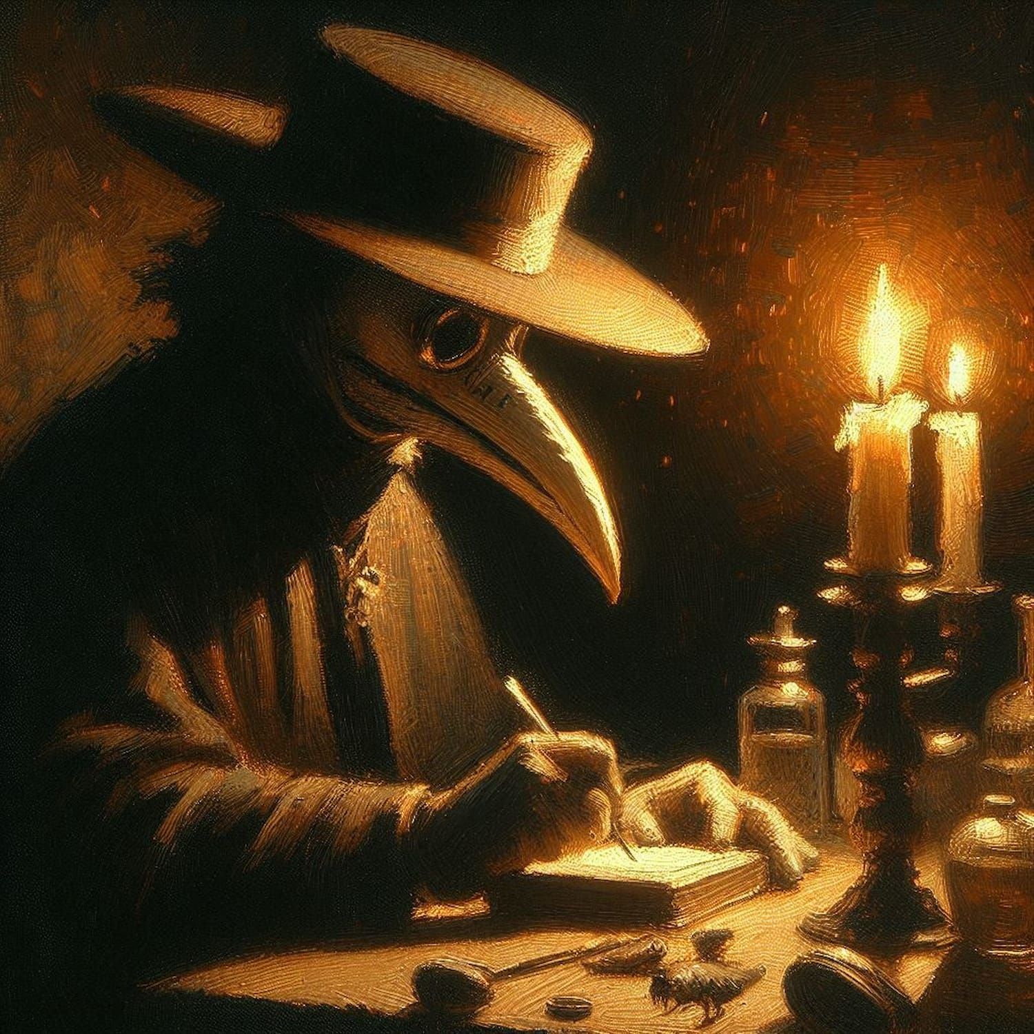 Plague Doctor Taking Notes