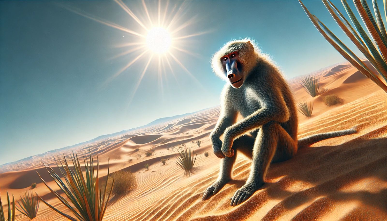 What do you call a baboon in a desert? A Hot Air Baboon