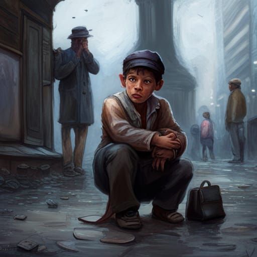 Street urchin - AI Generated Artwork - NightCafe Creator