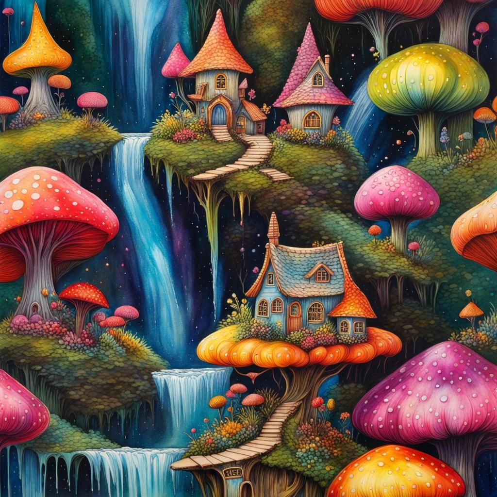 Fairy Village  by @bookwrm0706