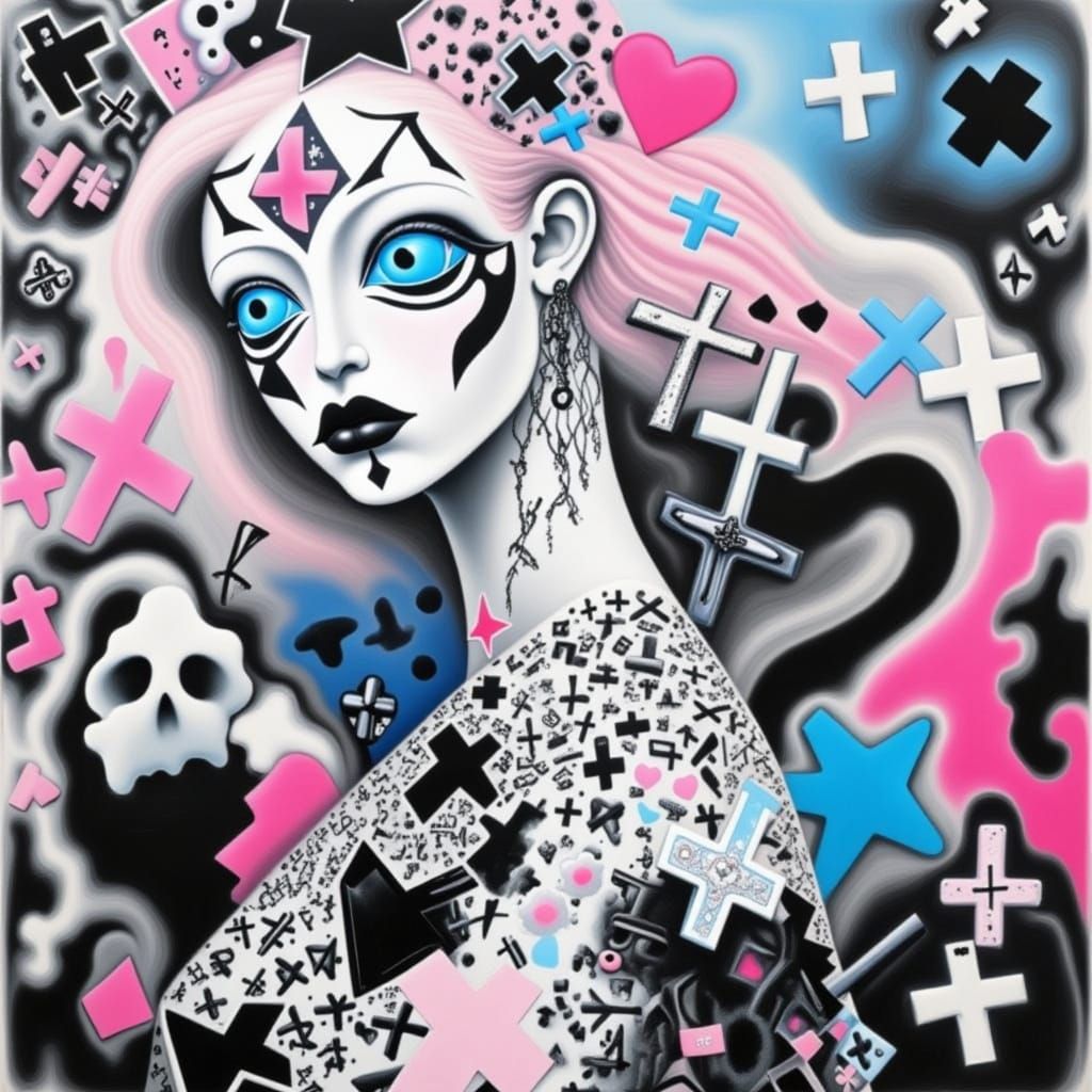 <lora:PINK CROSS CHURCH:1.0>