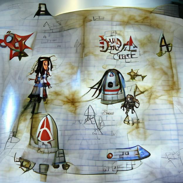 American McGee's Space Adventure child's drawing