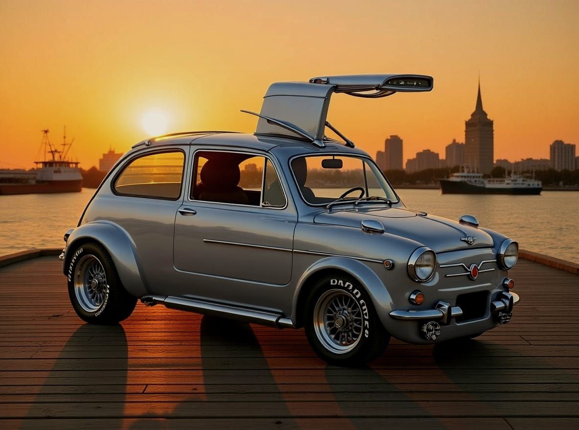 1973 Seat 600 Gullwing Special Silver