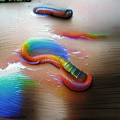 Rainbow Worm Paint