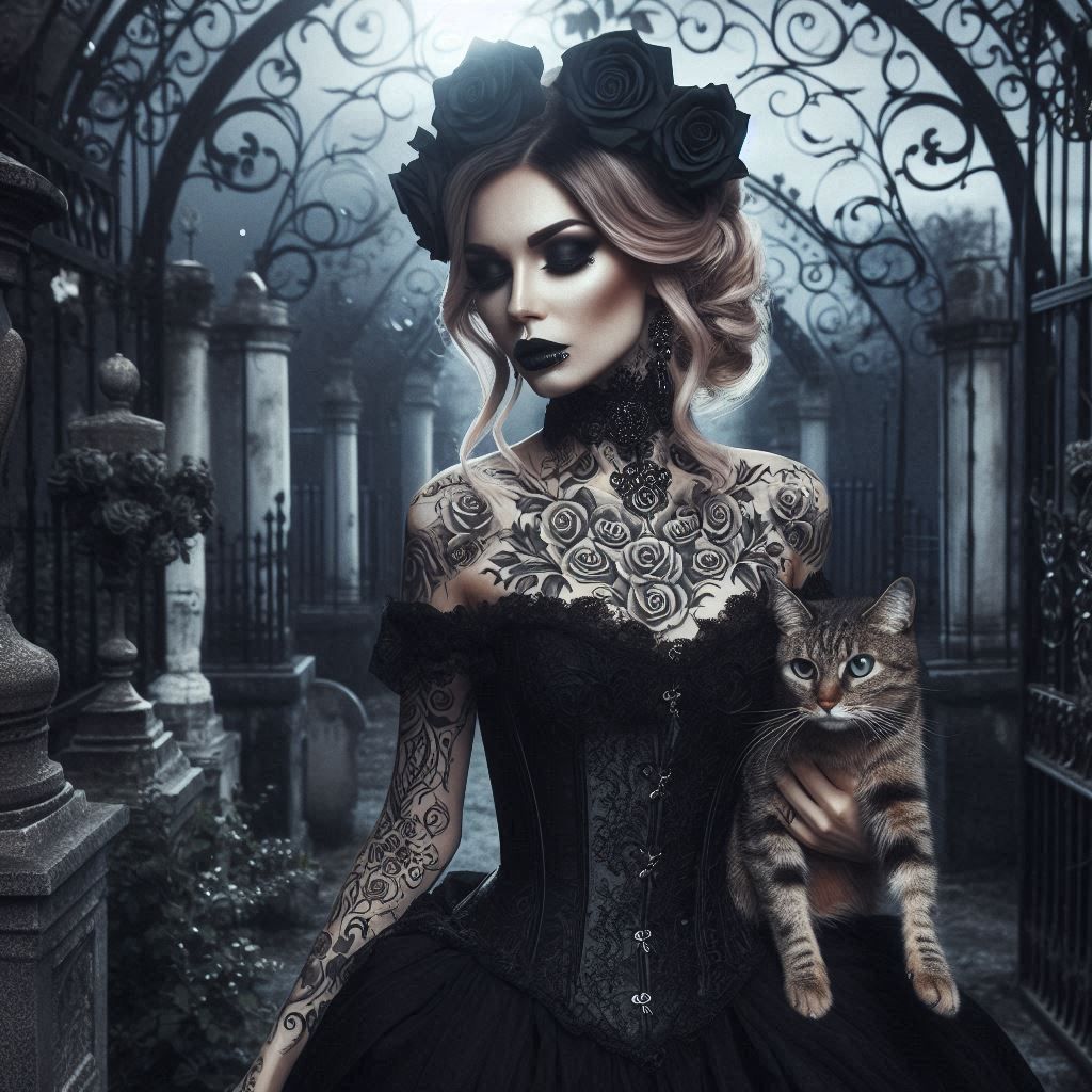 A Lady With Her Cat...