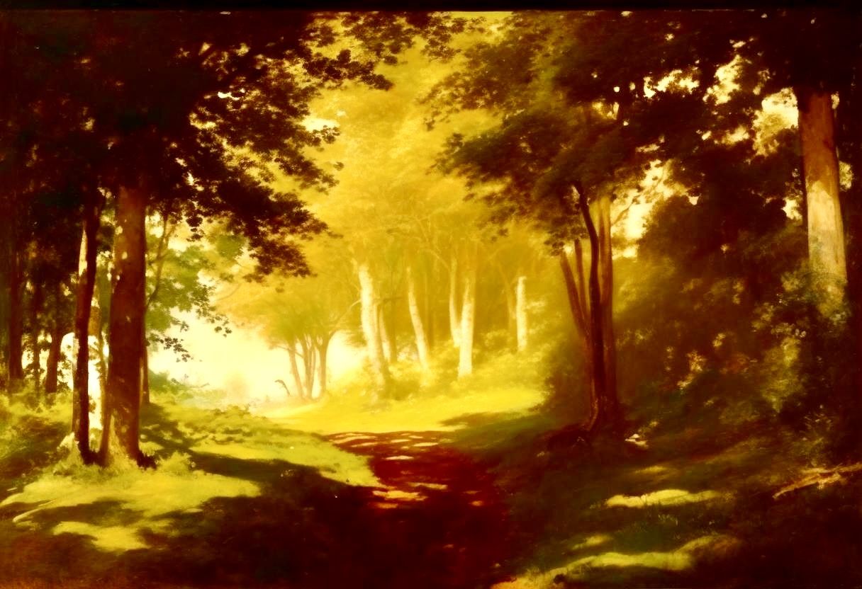 The path through the woods