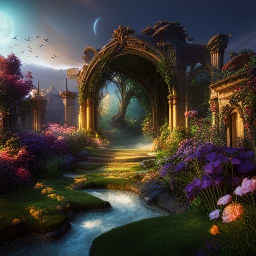 magic garden - AI Generated Artwork - NightCafe Creator