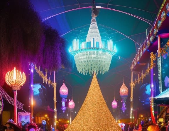 Insanely detailed photograph of a Beautiful Glitter Wonderla...