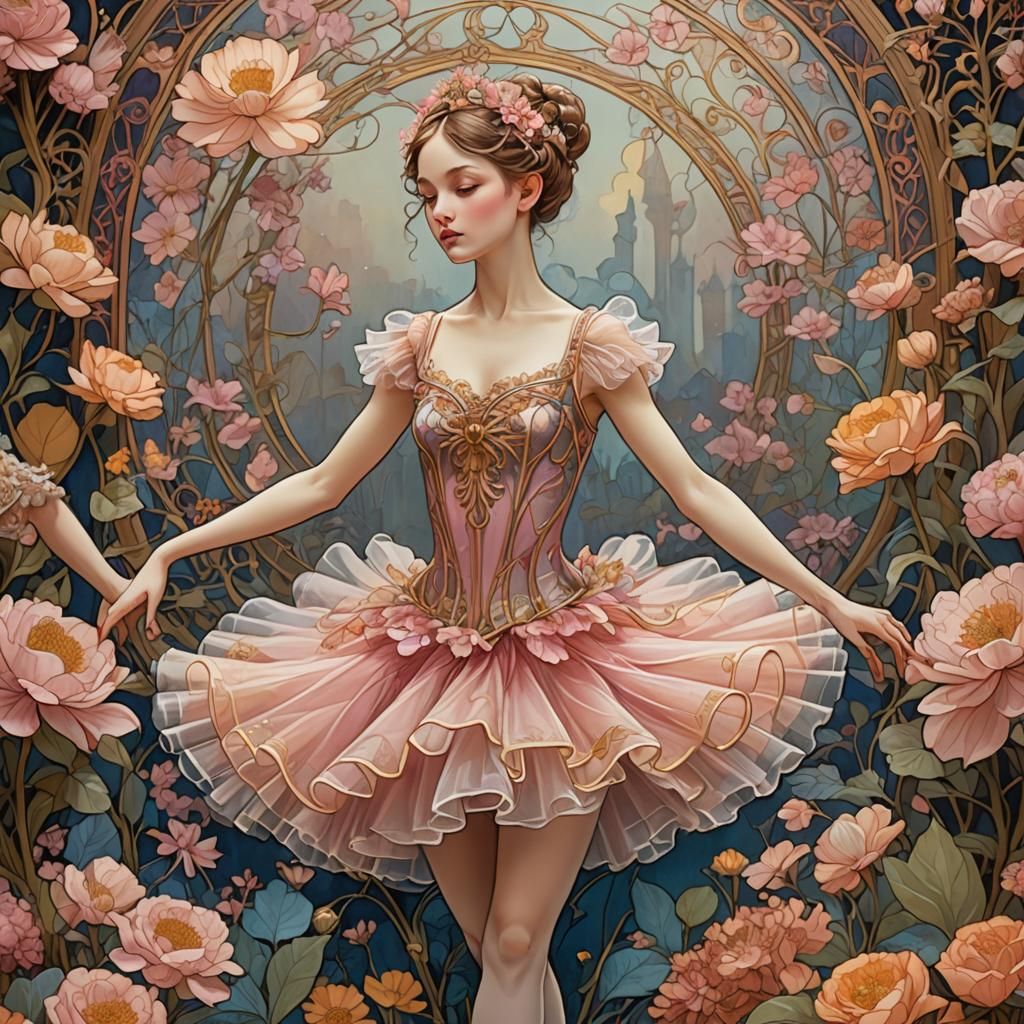 image with detailed matte painting, deep color, and intricate detail that captures flowers elements, ...  by @undefined