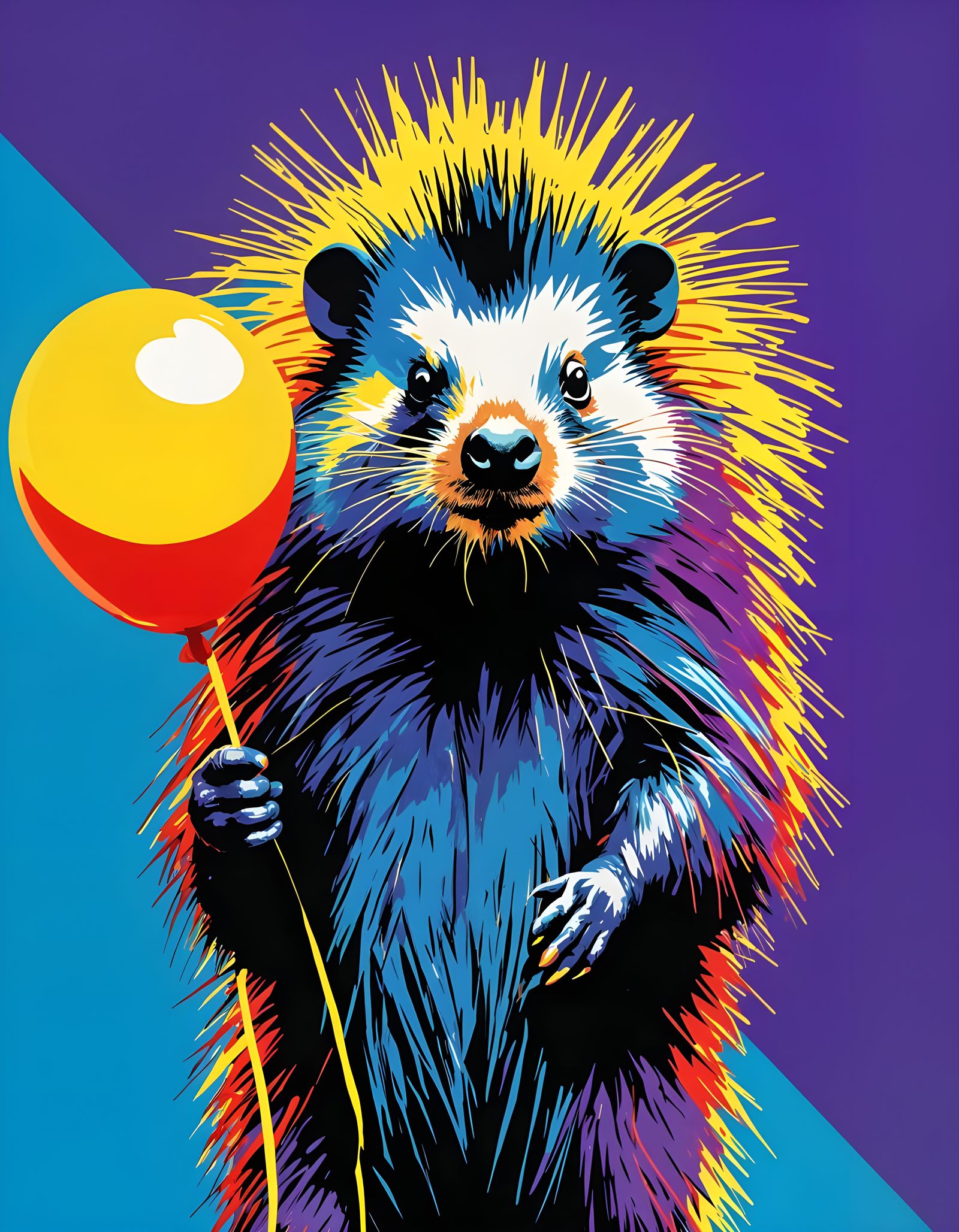 Pop Art Porcupine  by @KBunny001