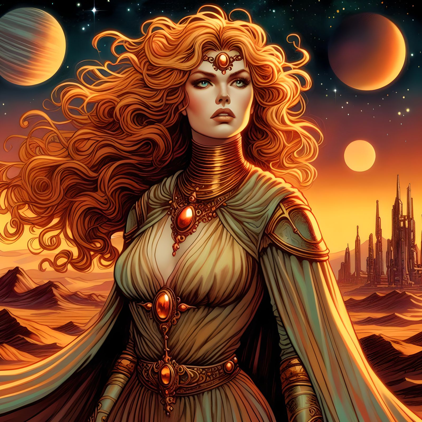 Retro Space Princess