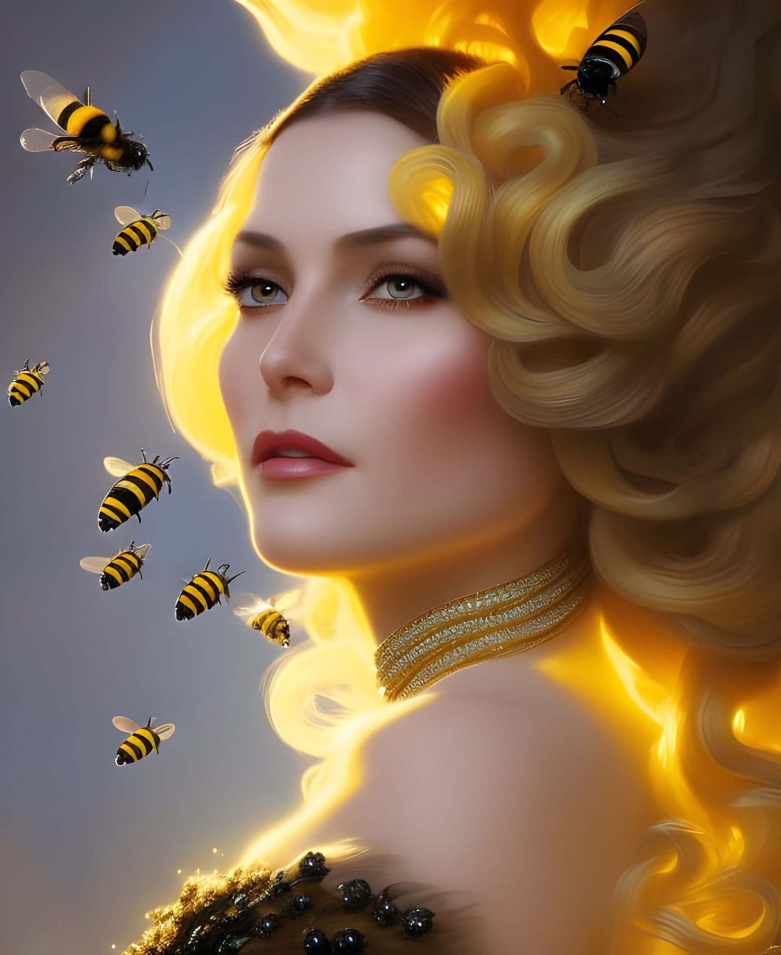 Queen Bee - AI Generated Artwork - NightCafe Creator