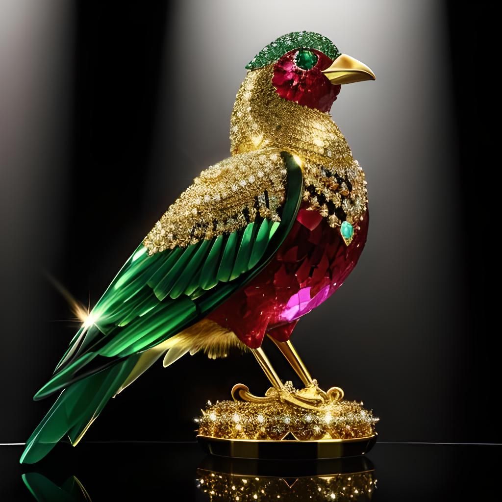 Jeweled bird - AI Generated Artwork - NightCafe Creator