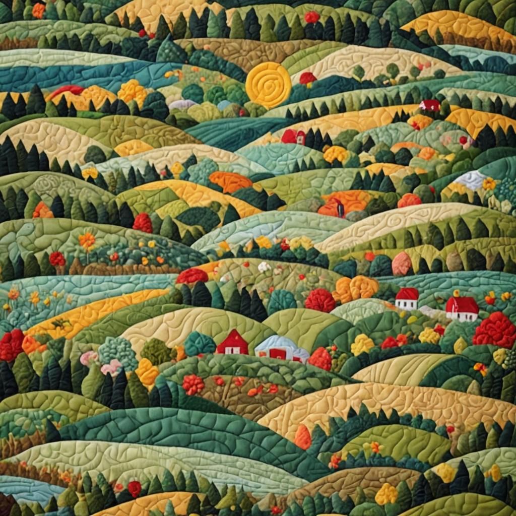 quilted landscape  by @premium