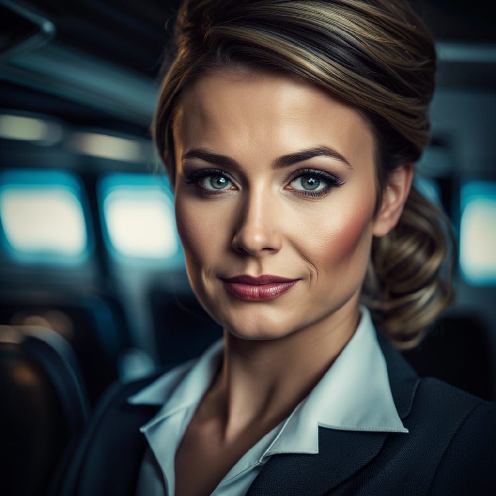 The flight attendant
