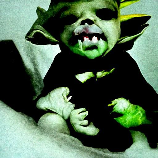 Vampire baby yoda