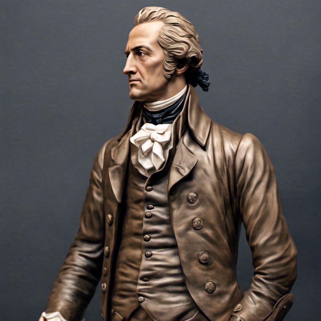 Alexander Hamilton in modern attire. AI Generated Artwork