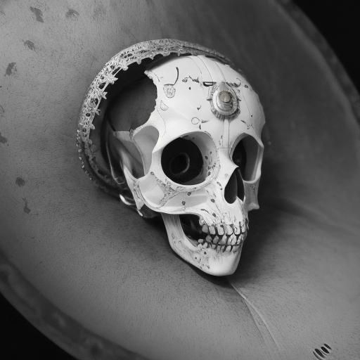 Decaying Steampunk Figure in Victorian Style