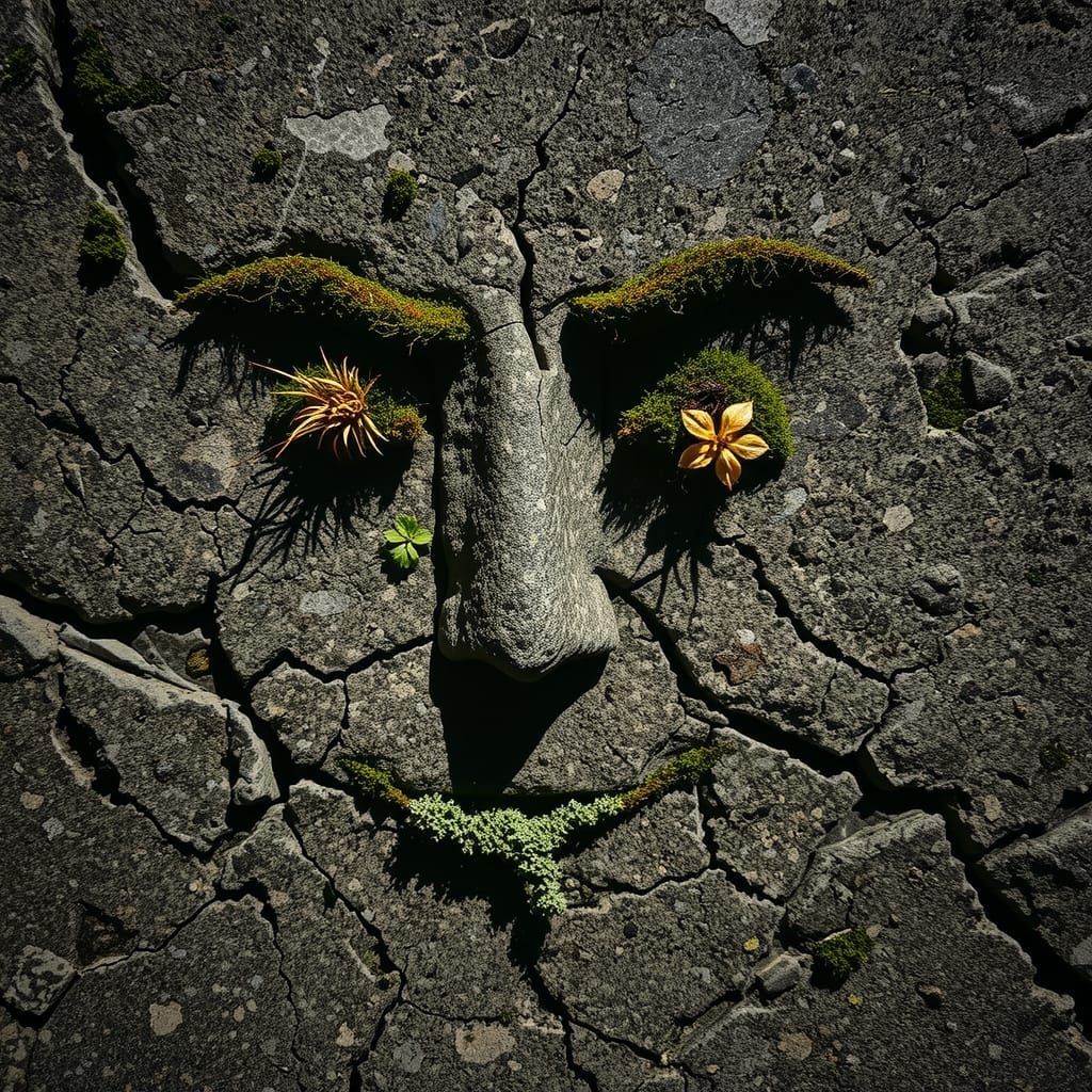 Face of the Old Stone Wall  by @Staircase Flash