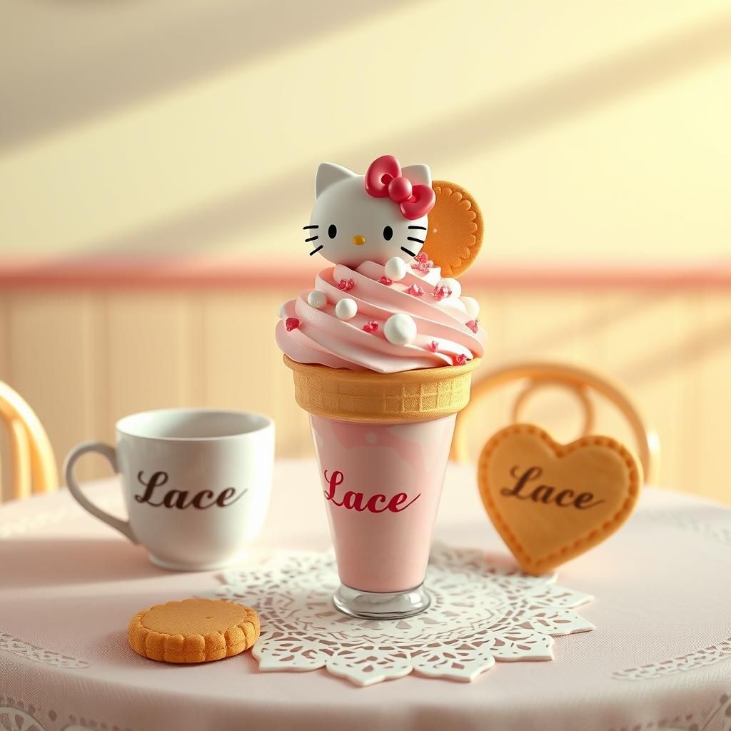 a Hello Kitty-themed ice cream
