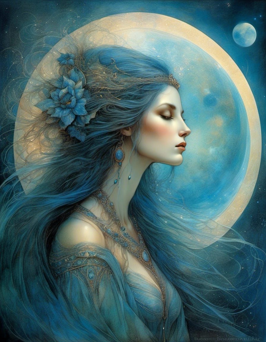 goddess  of the blue moon 