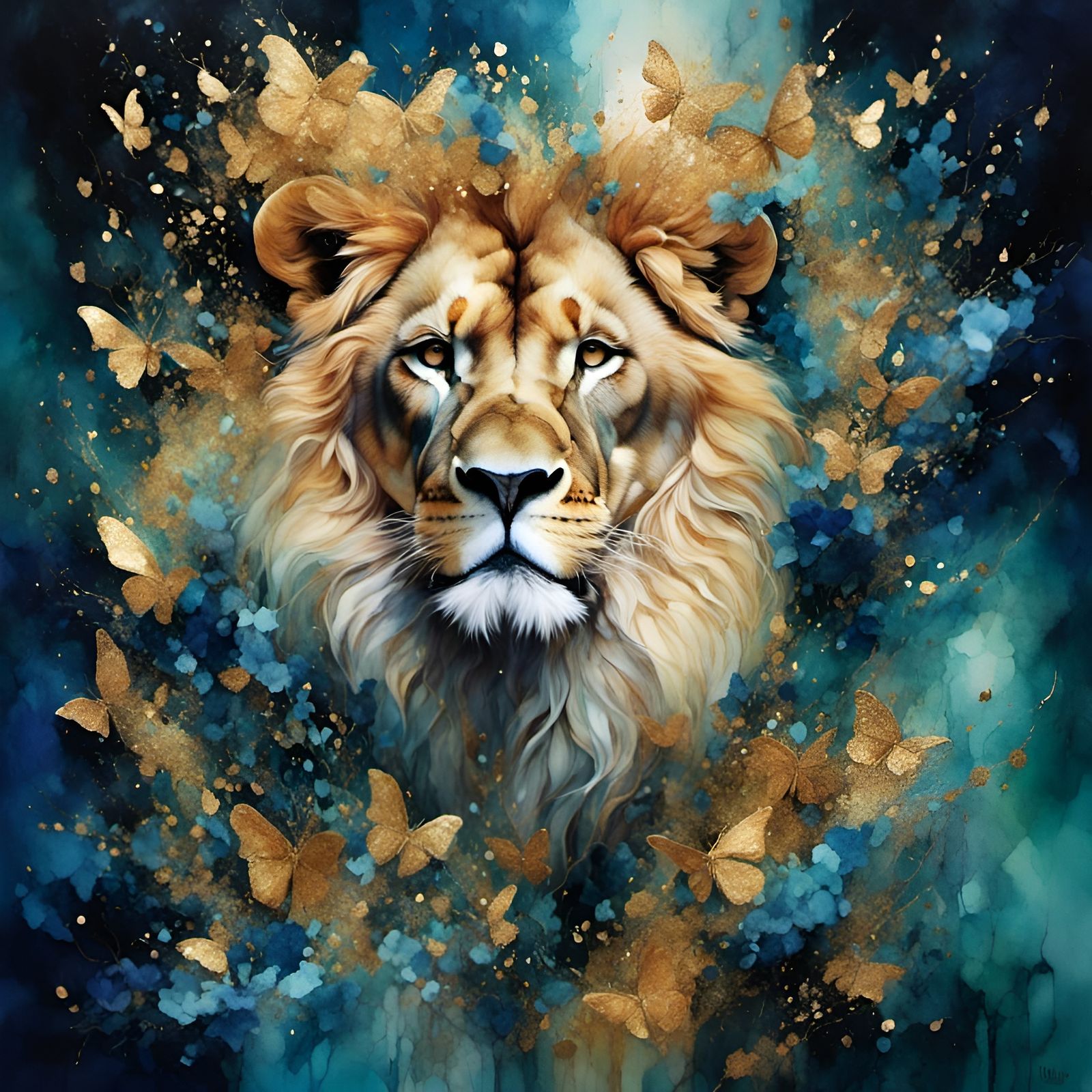 <lora:Golden outlines:1.0>💫✨🦁