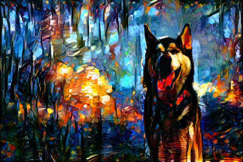 Husky painting