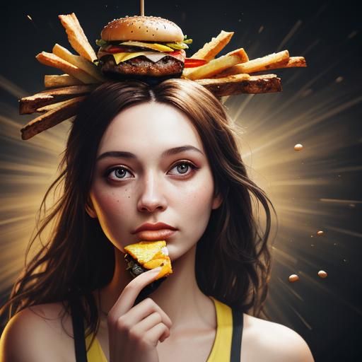 Fast Food Queen 1 AI Generated Artwork NightCafe Creator