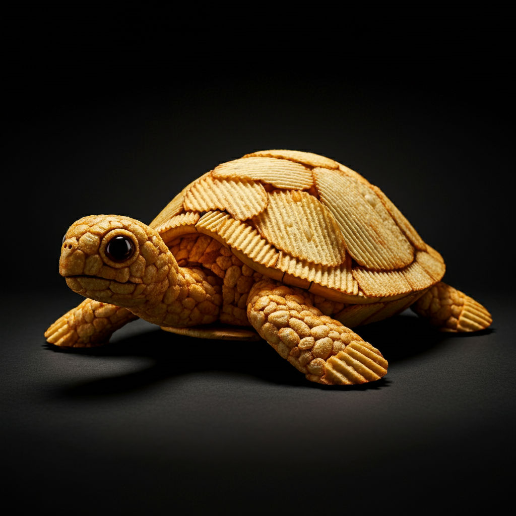 Turtle made out of chips